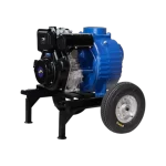 Motobomba GoodYear Autocebante 6 x 6 12hp Con Trailer vista atras 2