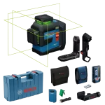 Nivel Laser Bosch 30mt GLL 80-33 G Linea Verde 3×360 grados + Kit