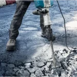 Cincel Bosch Hex 400 mm Punta Aguda 2608690620 vista uso