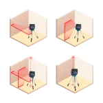 Nivel Laser Bosch 15mt GCL 2-15 Linea + Punto 0601066E00 vista uso