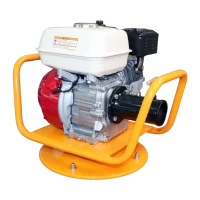Vibrador para Concreto Honda GX160 5.5hp 3.600rpm Acople Pendular