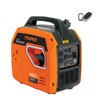 Planta Eléctrica Gasolina Inverter 2.2kW 1f 120v Truper + Control Remoto 103279