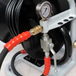 Carrete Manguera Industrial + Manguera Alta Presion 1QP x30mt 3600psi Danau SEHR-PT30-1+Valvula de pedal + 2 boaquillas detalle 002