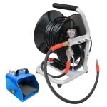 Carrete Manguera Industrial + Manguera Alta Presion 1QP x30mt 3600psi Danau SEHR-PT30-1+Valvula de pedal + 2 boaquillas vista ppal