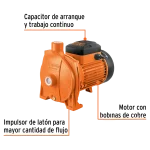 Electrobomba Centrífuga 1×1 1.5Hp 127V Truper 10075 vista med