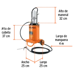Grasera Inyector Neumatico 53lb 5800psi Truper 103645 vista med