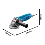 Minipulidora 4-12 GWS 770 Bosch 0.601.398.0G0 vista med