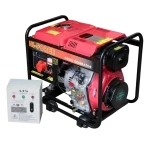 Planta Electrica Diesel 7.2kVA 120v-1f 240v-3f + ATS Barnes DG9000CLE + ATS3F vista ppal