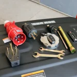 Planta Electrica Gasolina 11.5kVA 120v 1f 207v-3f Barnes PB11003E E3398 vista Accsesorios