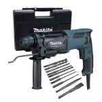 Rotomartillo SDS Plus 2.3J 800W Makita M8701X4B + Set 10 accesorios M8701X4B