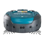 Aspiradora Inalambrica Robotizada 18v 2.5lt Brushless Makita vista atras
