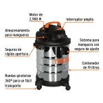 Aspiradora en Seco y Humedo 2980w 16lt Truper 101523 vista prt