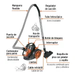 Aspiradora en seco Truper 1200w 2lt 103191 pt