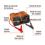 Cargador de Bateria 12v24v Truper 100A 104011 vista part