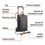 Cargador de Bateria 12v24v Truper 320A 104021 vista part