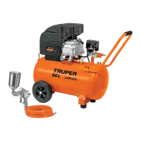 Compresor de Aire Lubricado Truper 3.5hp 50lt