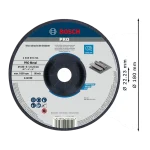 Disco Abrasivo Bosch 7 x 45 x 15 A24PBF Desbaste Metal 2608619744 vista med