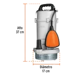 Electrobomba Bomba Sumergible Aguas Claras y Limpias 1 Des 1.0Hp Truper 127V 15003 vista med