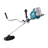 Guadañadora Inalámbrica 80 v 5.0 ah Eje Rígido Makita UR012GZ03 Brushless