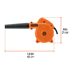 Soplador 16000rpm 650w Truper 103019 Vista med