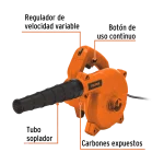 Soplador 16000rpm 650w Truper 103019 Vista part