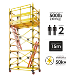 Andamio Dielectrico Fibra de Vidrio 227kg Red Lift x Secciones vista action 001