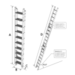 Escalera de Extension Triple Fibra de Vidrio Red Lift Tipo IA Vista despliegue