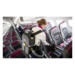 Aspiradora Karcher BVL 5/1 Bp Pack uso en cabina de avión